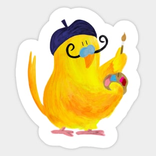 Salvador Budgí — Budgie Painter Sticker